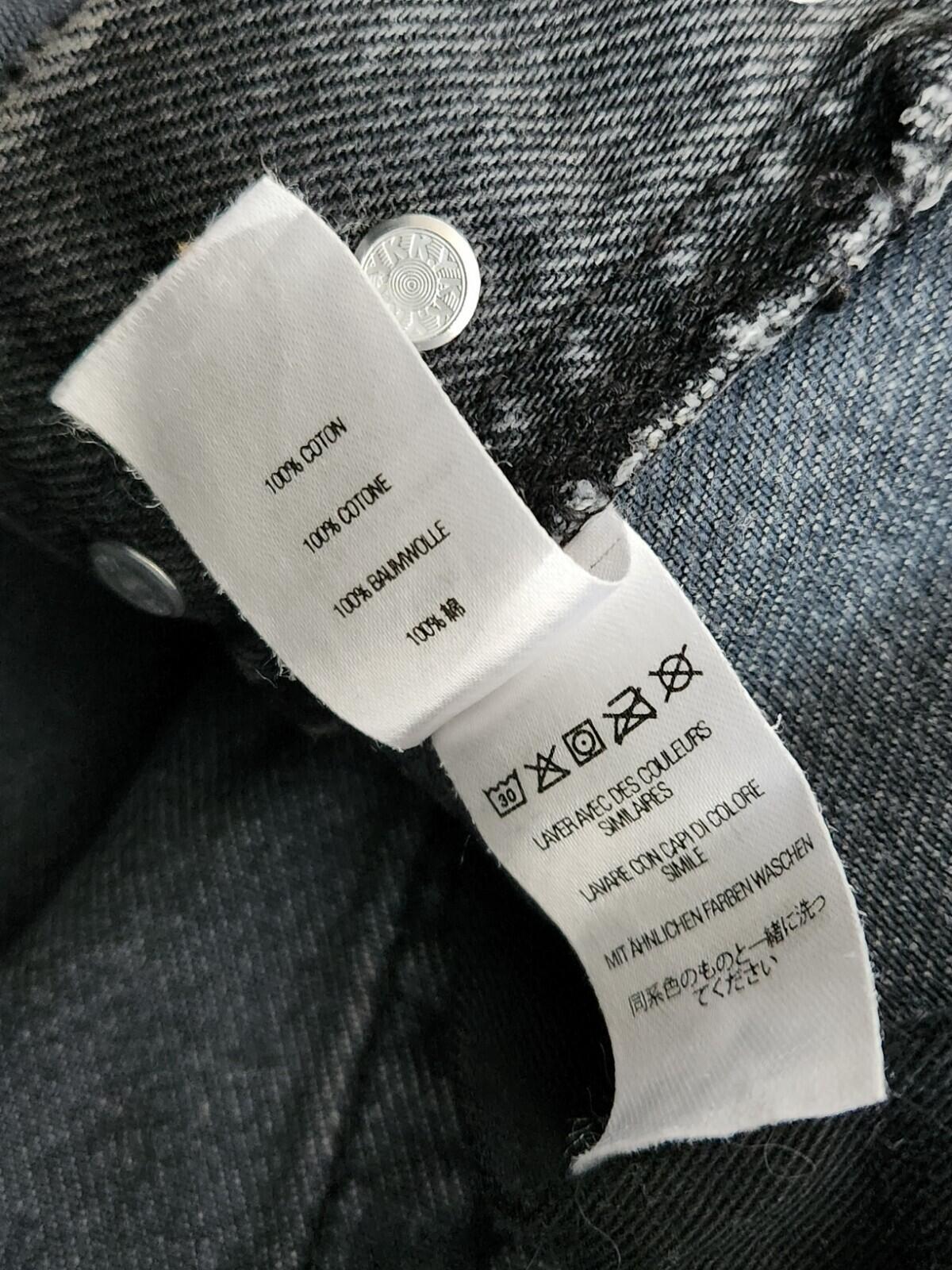 FW21 Supreme washed regular jeans size 34 blue W34 L32 star denim Black Trousers
