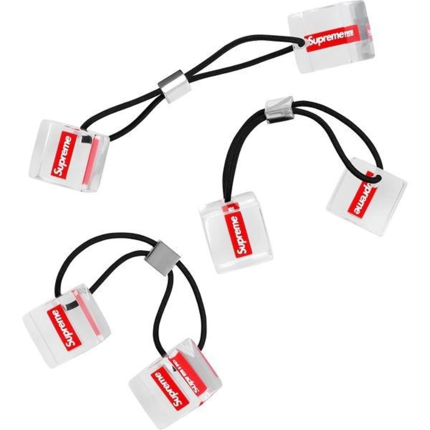 SS18 Supreme Hair Bobbles Set Of 2 Acrylic Accessory New Women's Men's