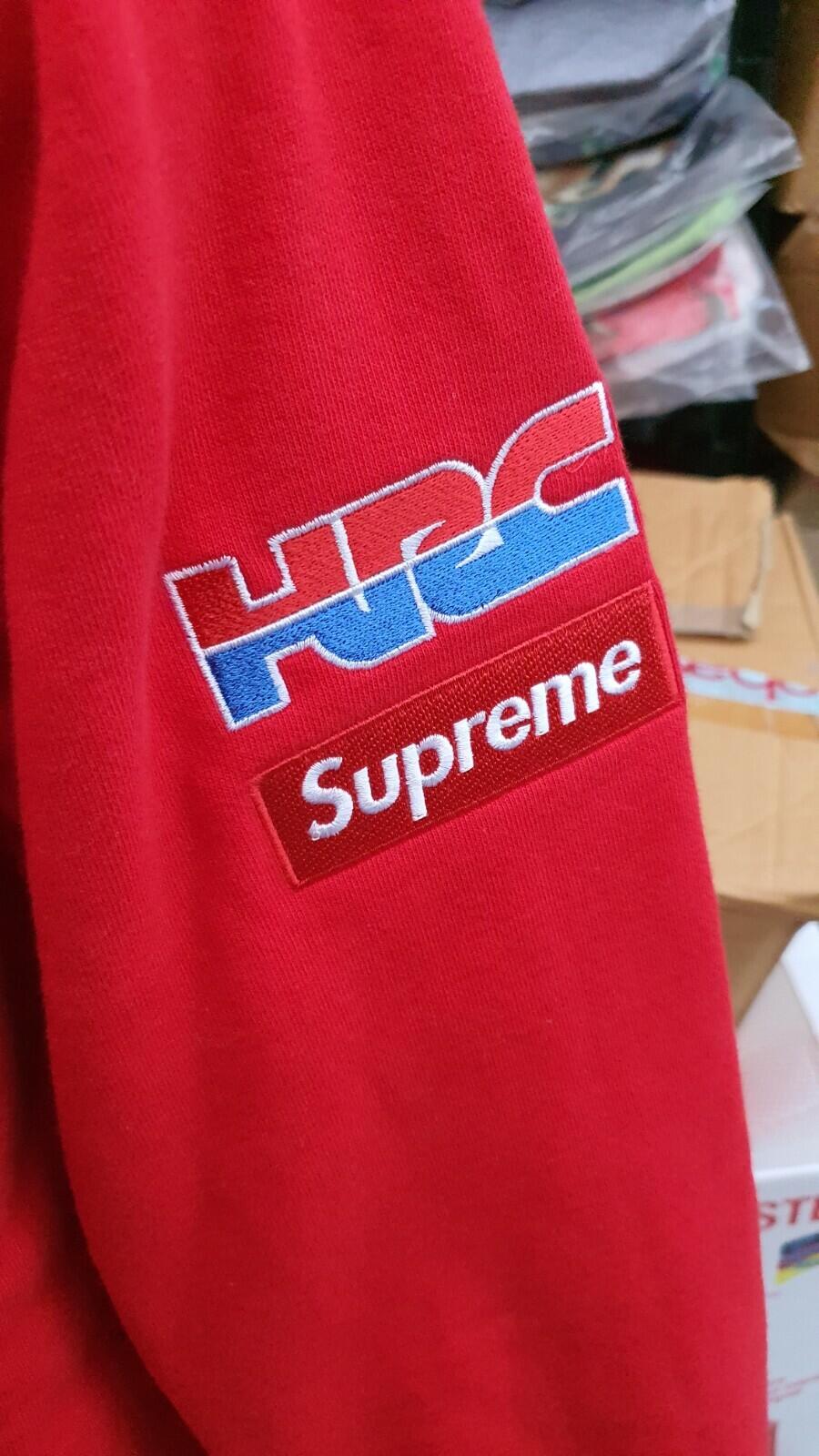 FW19 Supreme x Fox Racing Sudadera Roja Talla M