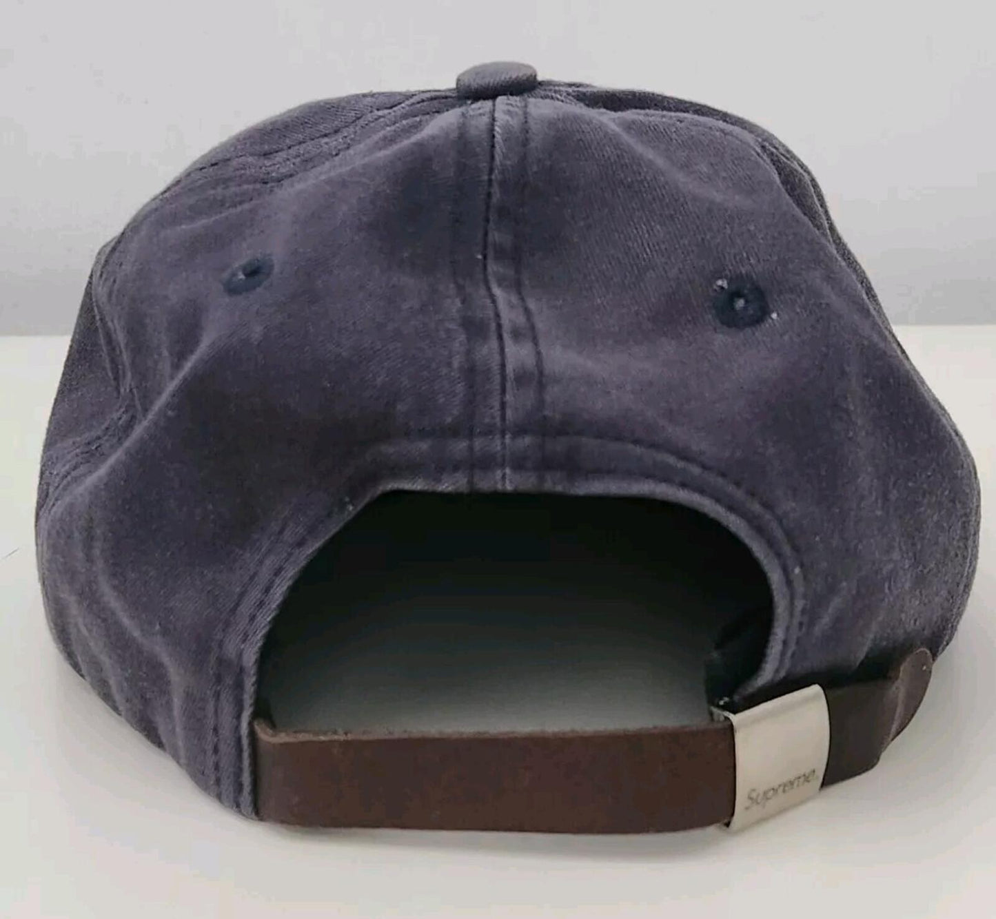SS17 Supreme Multi Color Classic Logo 6-panel navy cap hat