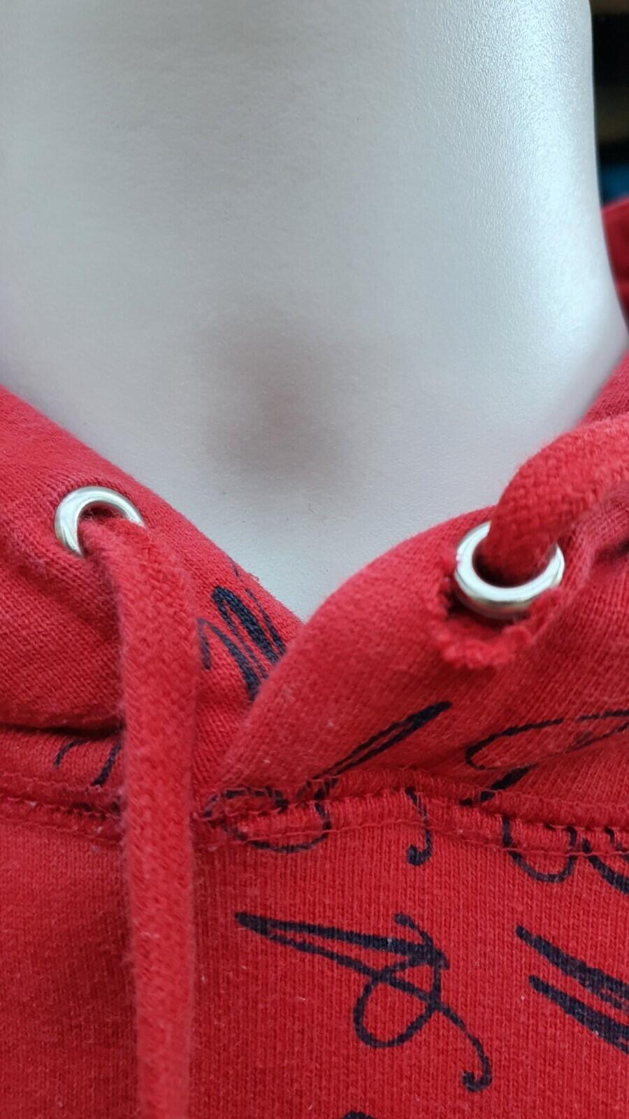 FW15 Supreme Eat Me Hooded Sweatshirt Red Size XL