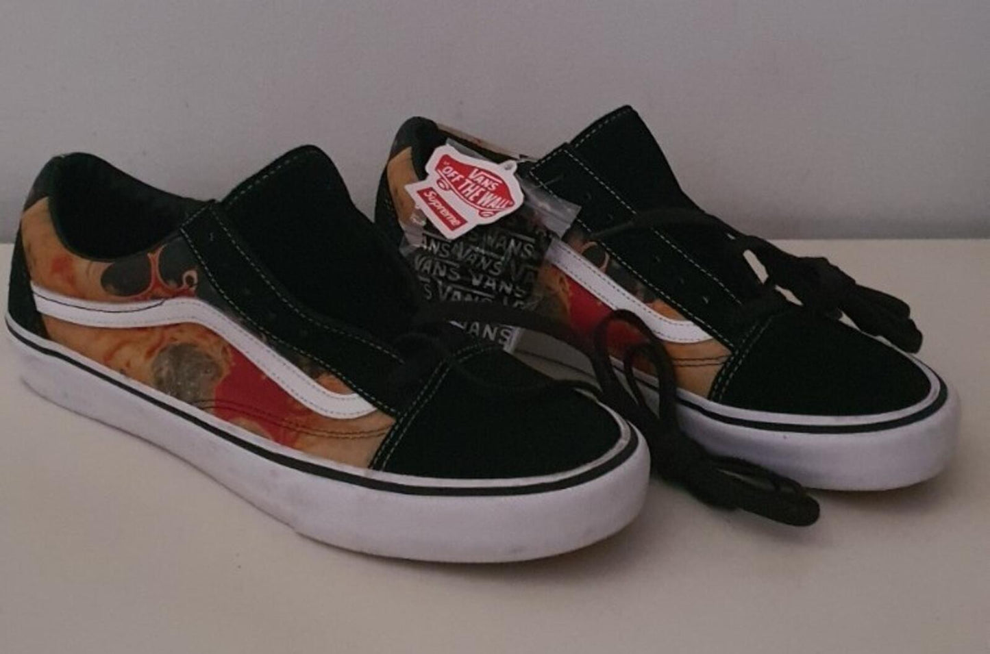 FW17 Supreme Vans Old Andres Serano Skool Blood and Semen II UK 10 US 11 EU 44.5
