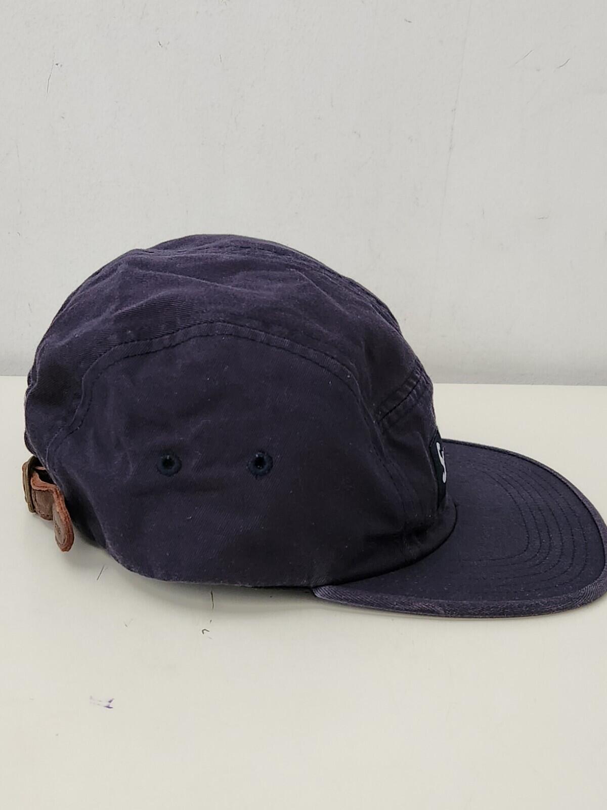 SS16 Supreme Washed Chino Twill camp cap Hat Navy box logo