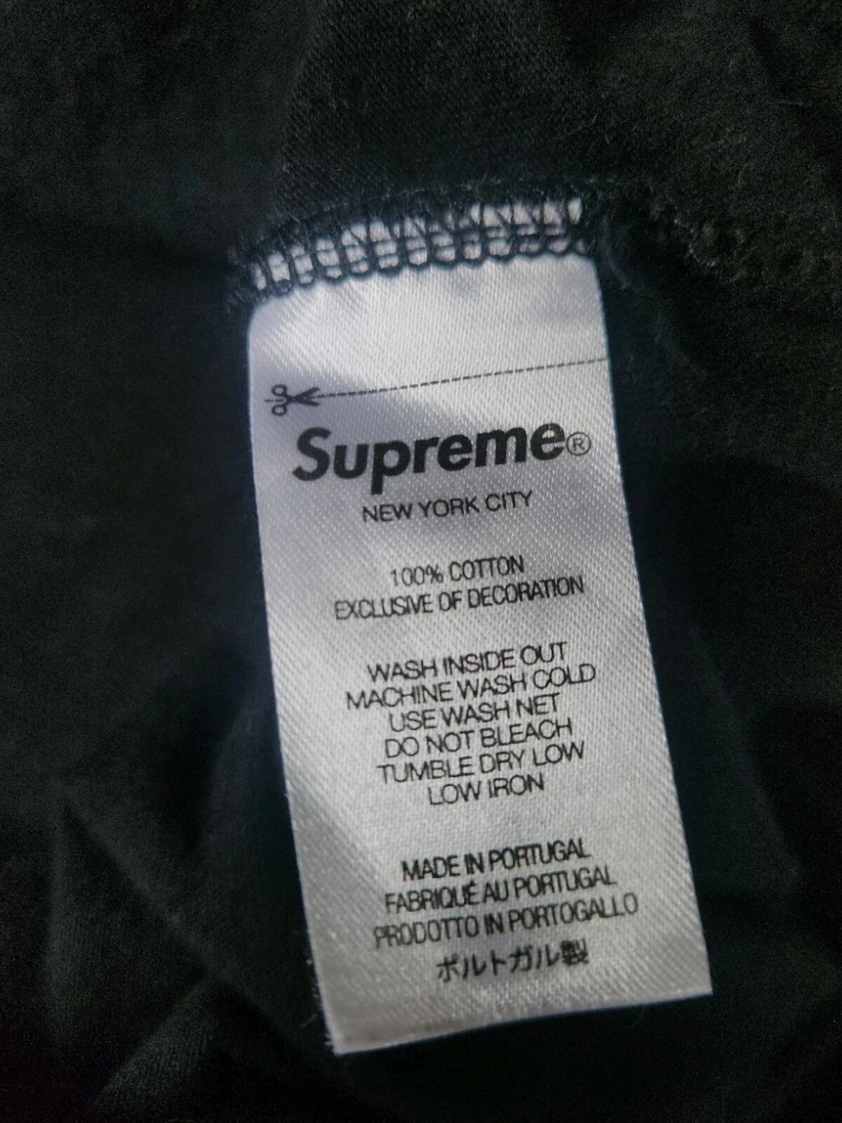 FW22 Supreme Intarsia S/S Top tee size M Medium Black T-Shirt