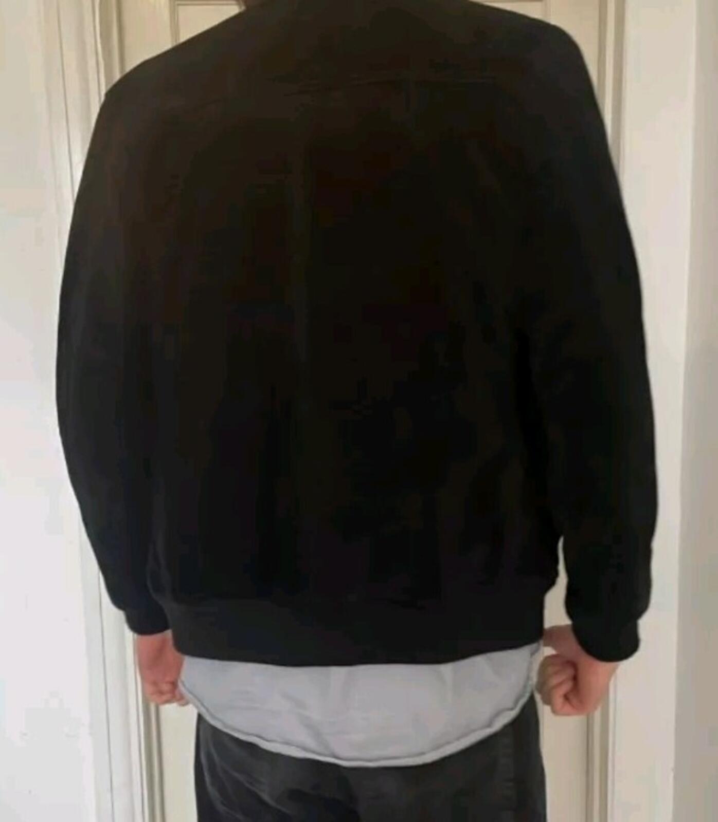 SS14 Supreme Schott NYC Wildleder Bomberjacke Schwarz Größe L