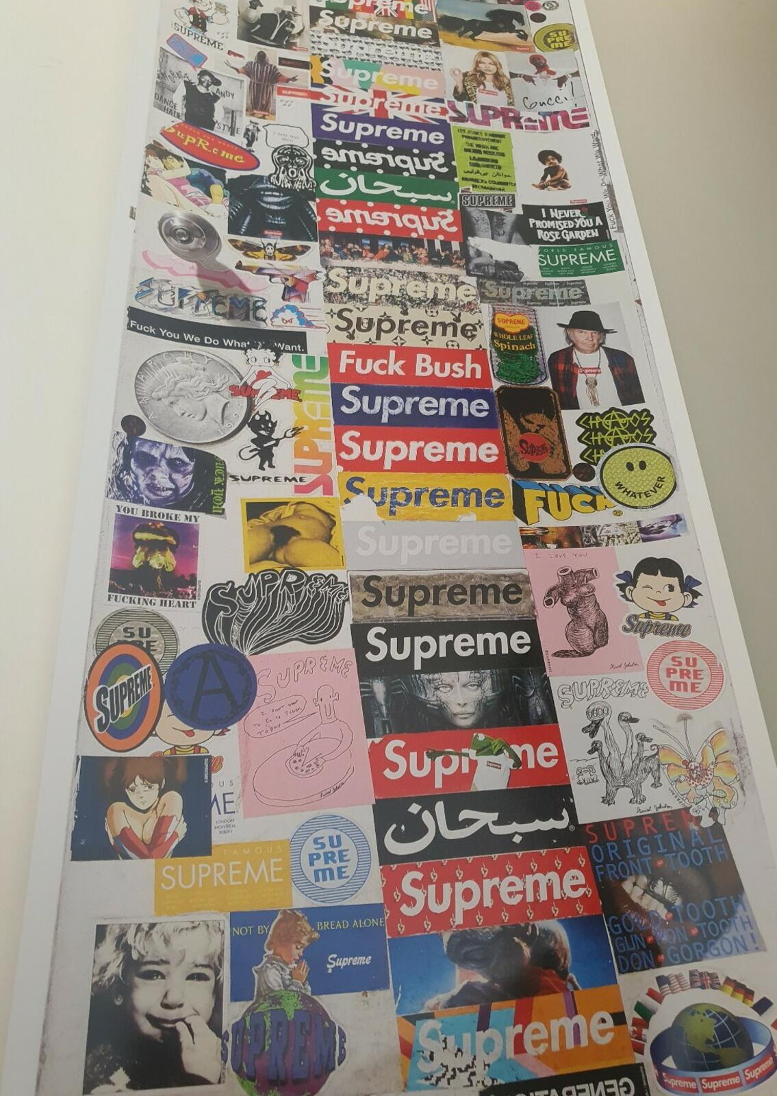 FW19 Supreme Lafayette street f&f bathroom door poster Size 36 x 11.5"