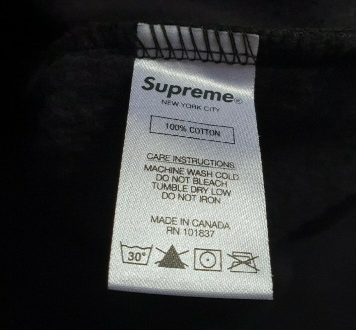 SS18 Supreme Lee Hooded Sweatshirt Black Size M