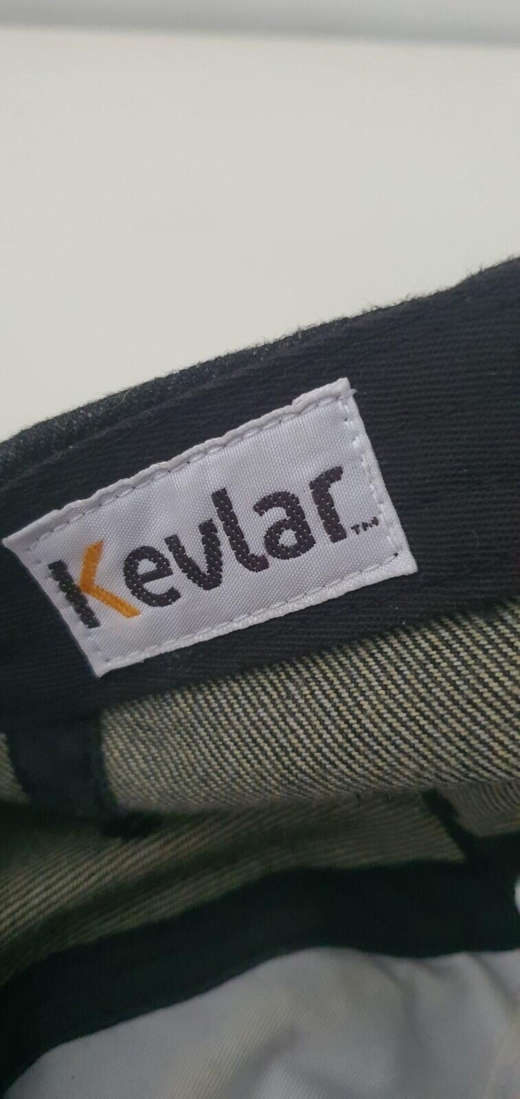 SS22 Supreme x KEVLAR Denim S Logo 6-Panel Cap Schwarz aus Kevlar