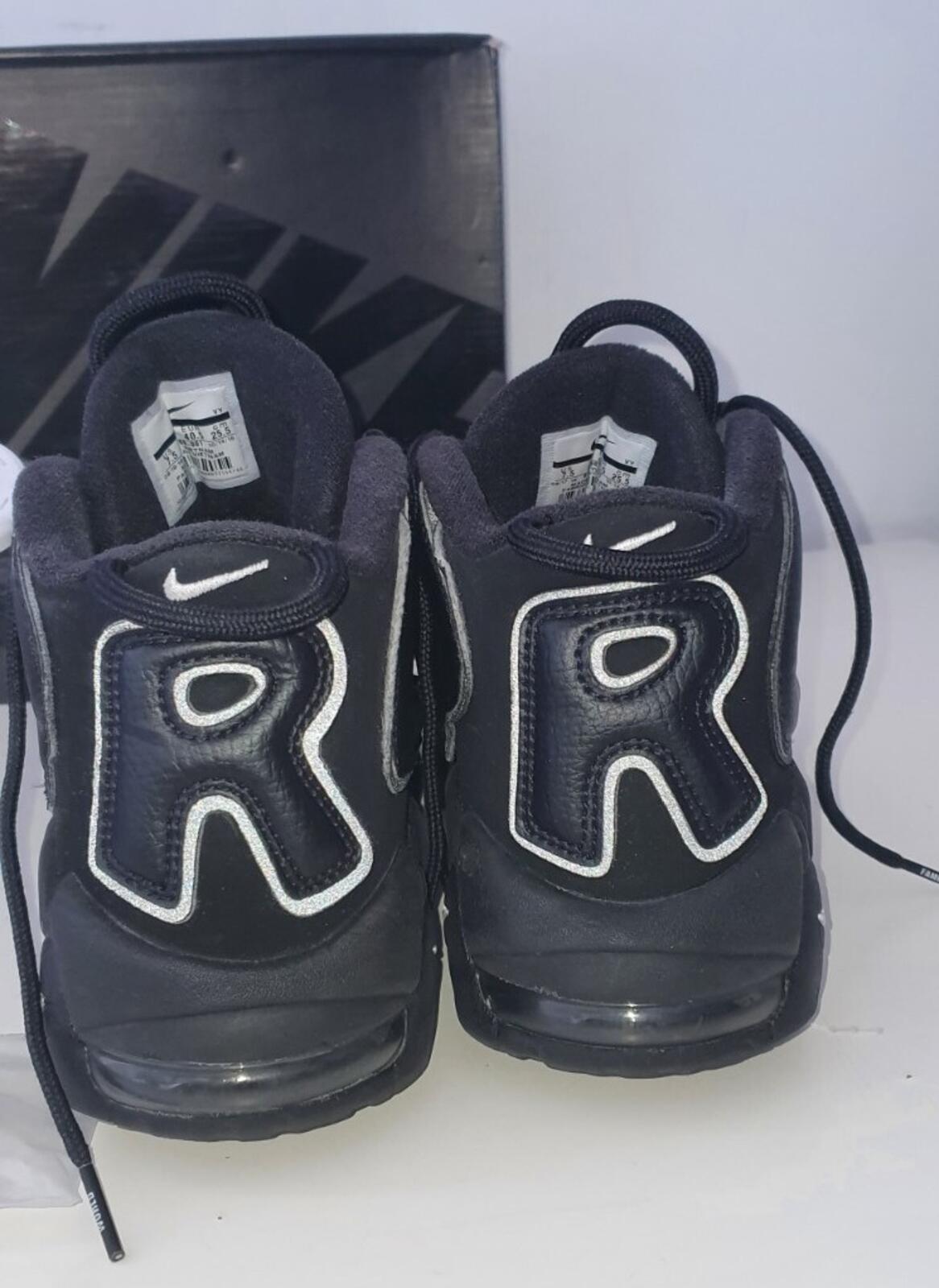 SS17 Supreme x Nike Air More Uptempo Schwarz UK 6.5 US 7.5 EUR 40.5 Los