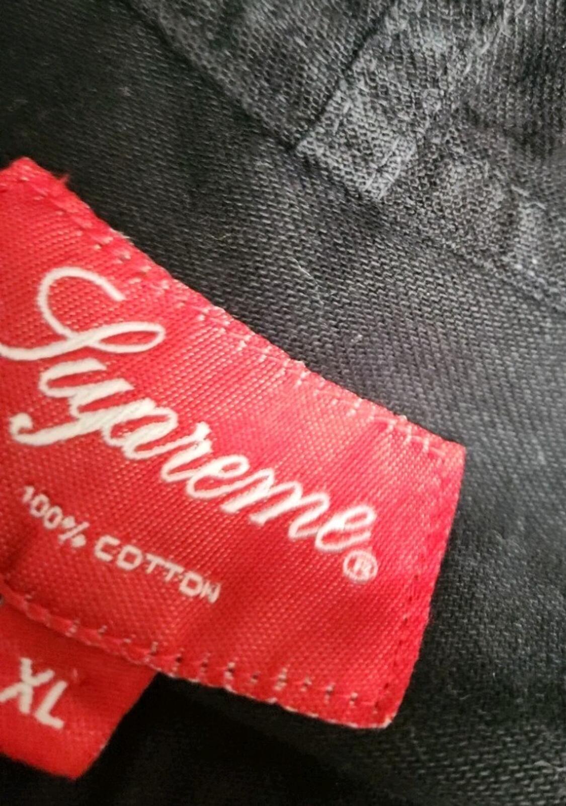 SS17 Supreme Hooded Denim Shirt Black Size XL