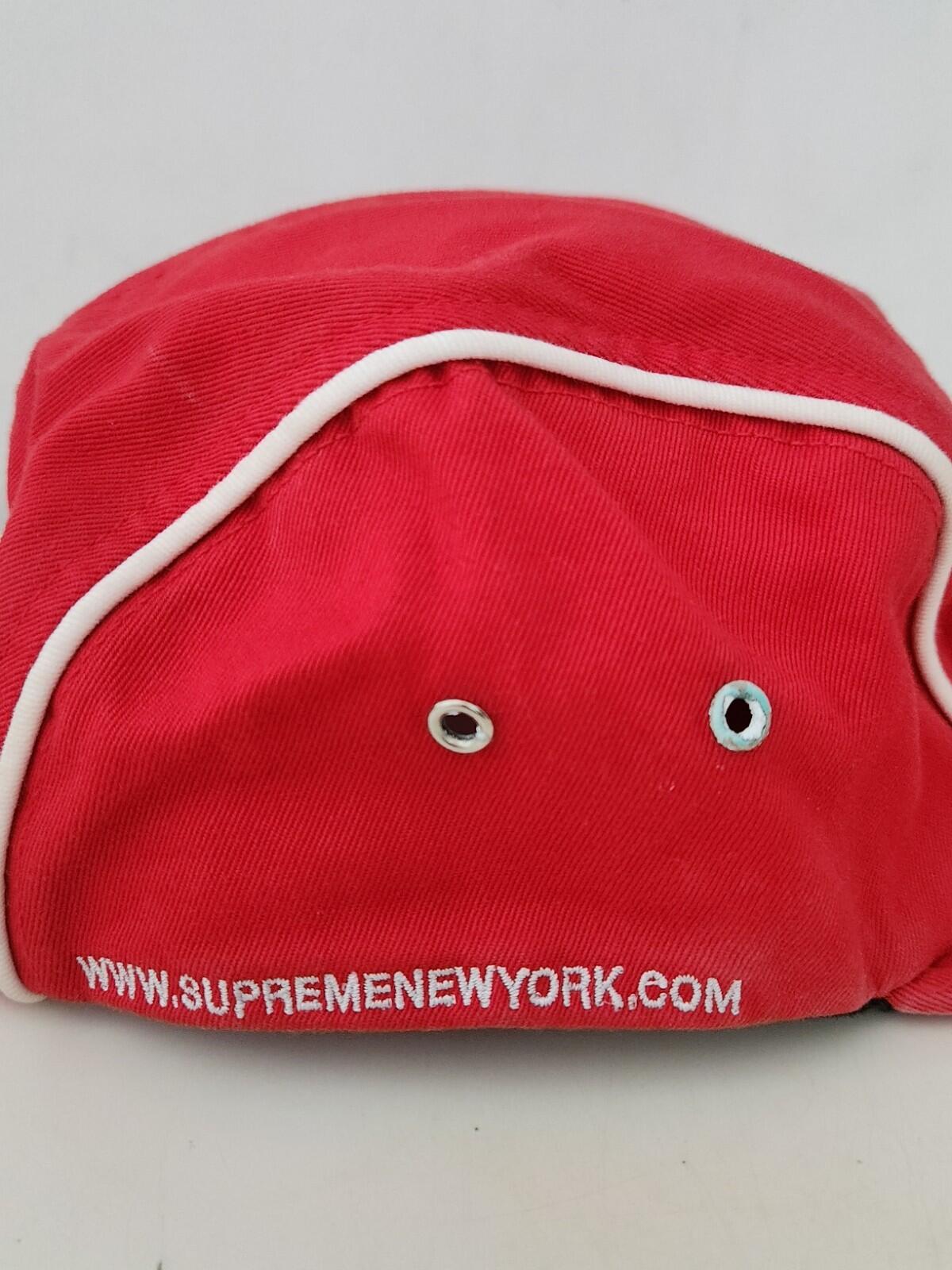 FW18 Supreme Piping Camp Cap Red