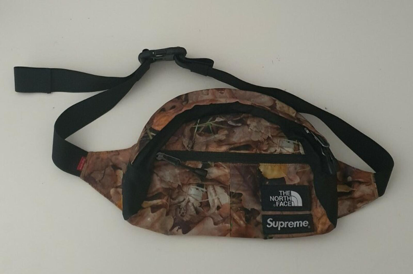 FW16 Supreme x The North Face Roo II lumbar pack waist shoulder bag leaves