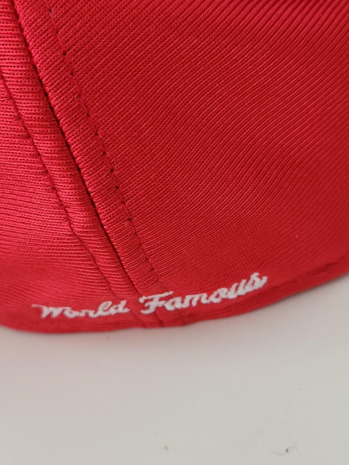 SS16 Supreme Dazzle Box Logo New Era Red Fitted cap hat size 7 3/8