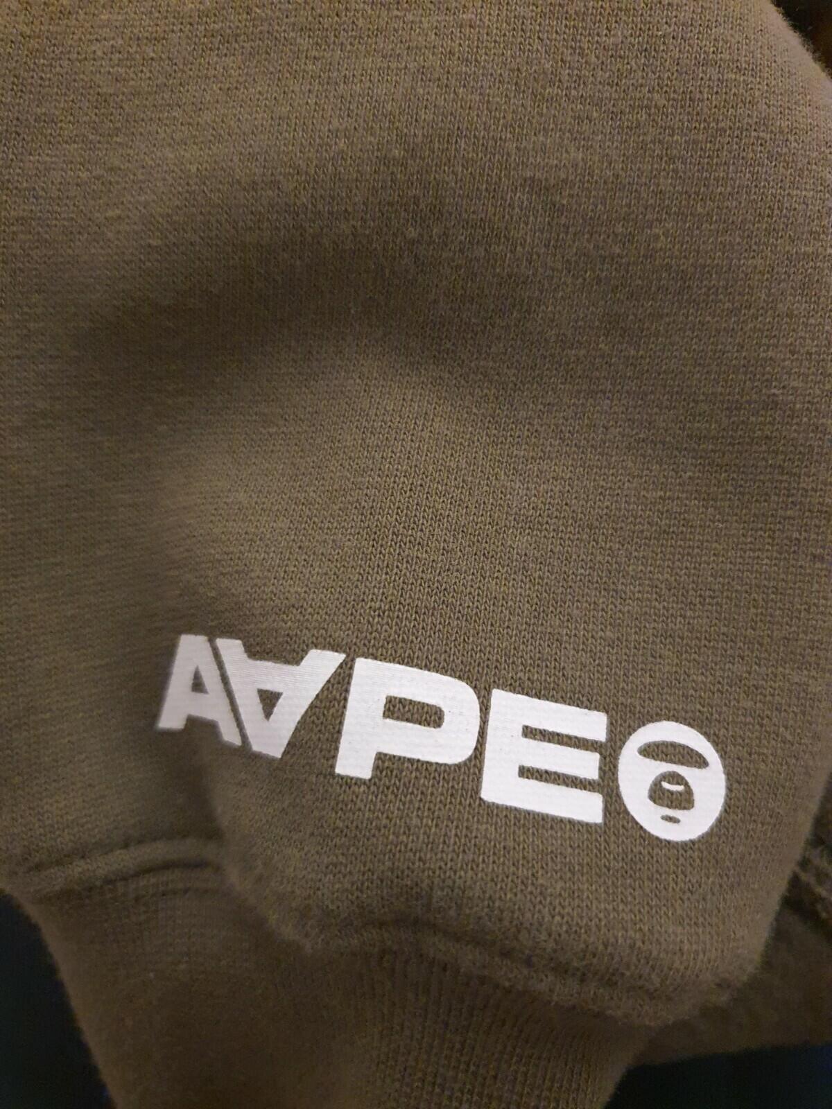 AAPE by A BATHING APE Hooded Sweatshirt Olive Size S BAPE
