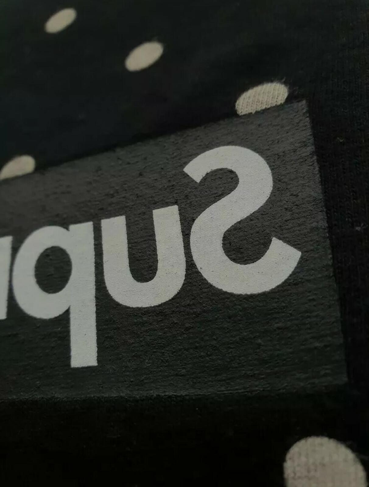 SS12 Supreme x Comme Des Garcons CDG Box Logo Polka Dot Tee black medium Vintage