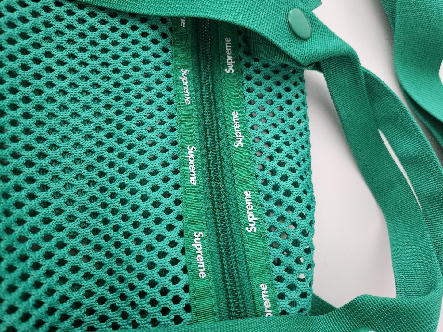 SS23 Supreme mesh duffle bag Green 25L holdall