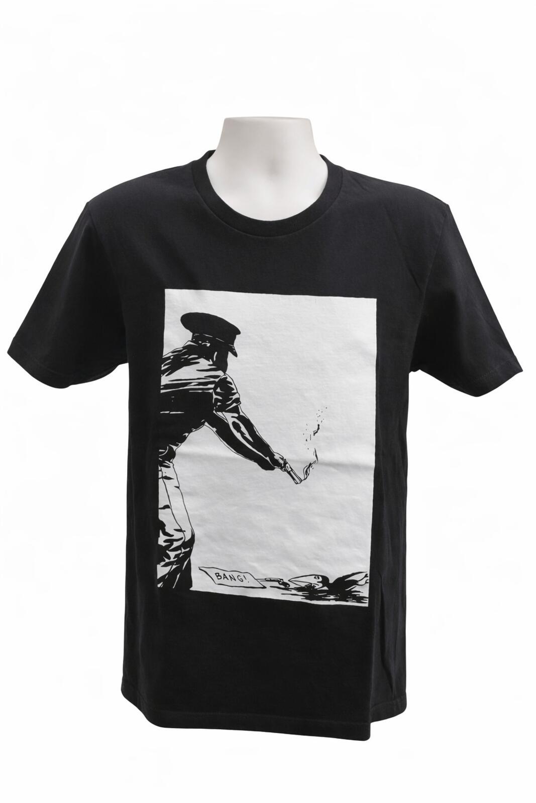 FW14 Supreme x Raymond Pettibon Bang tee black T-shirt