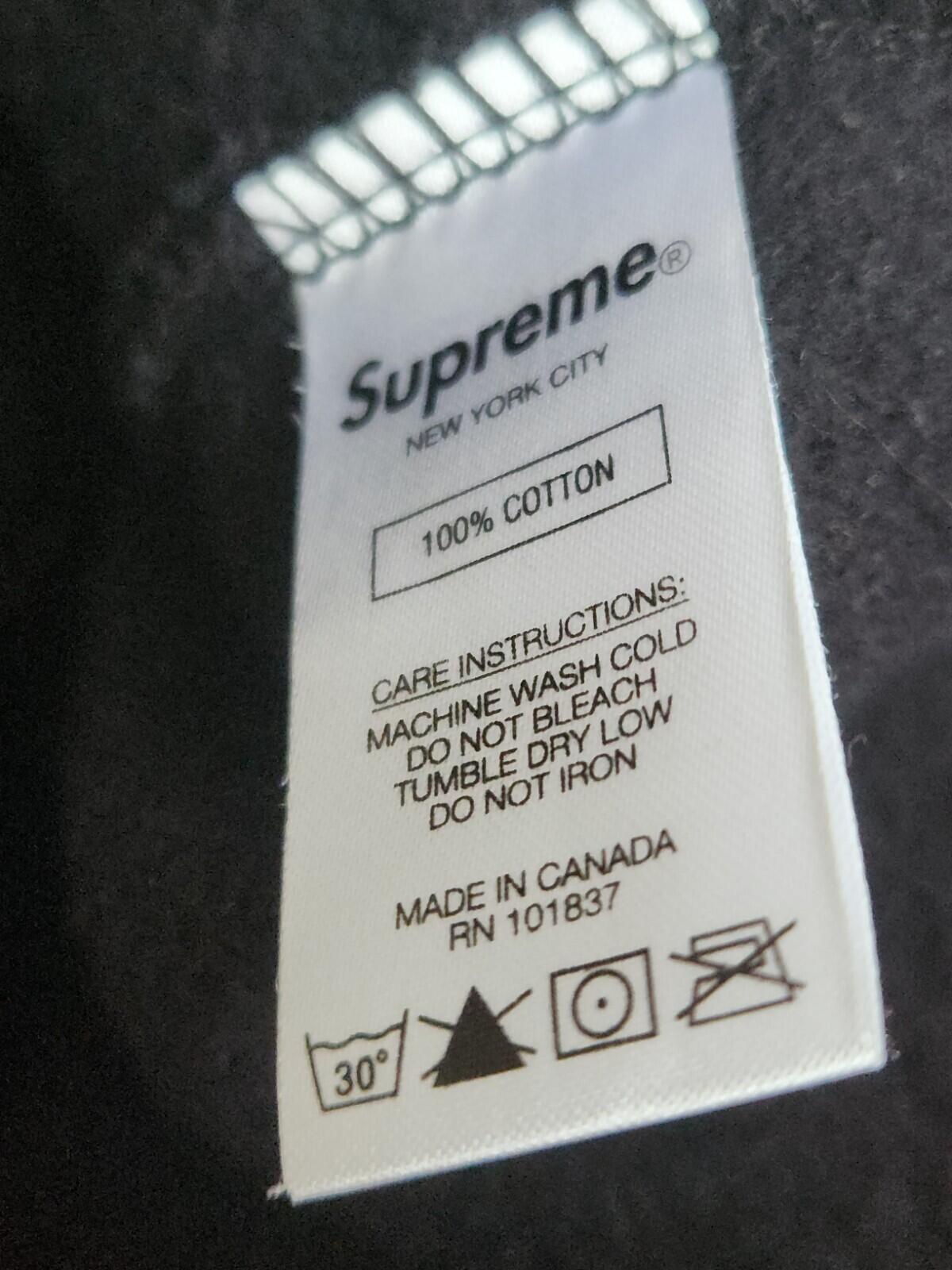 FW20 Supreme Zip Up Sweat Vest Black Size S