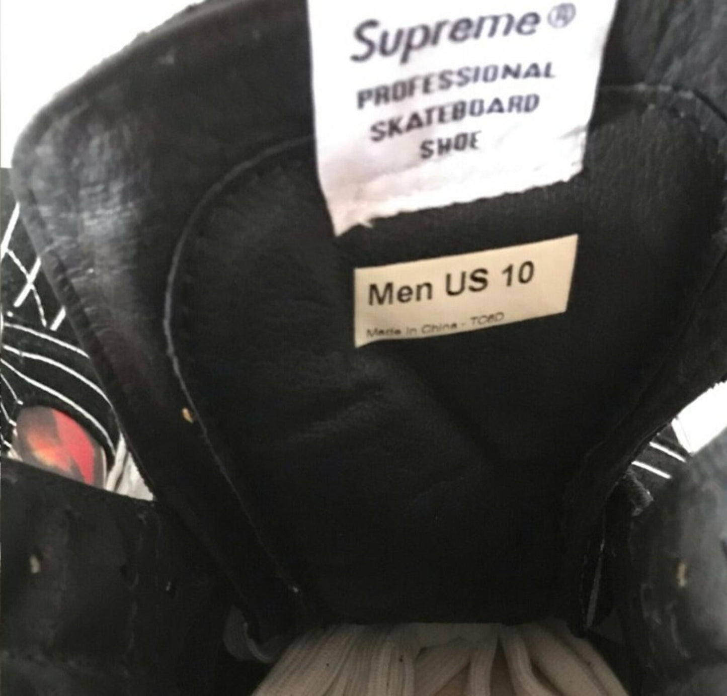 SS14 Supreme x Vans Comme Des Garçon CDG Sk8-Hi Reissue US 10 UK 9 EU 43 Vintage