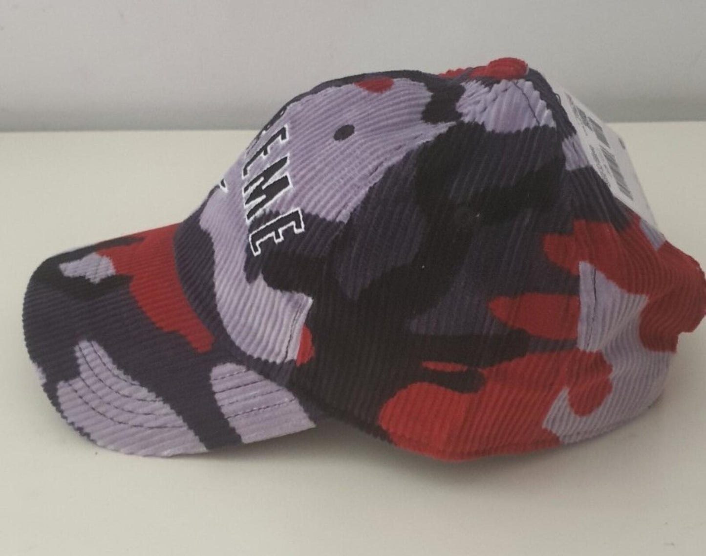 SS22 Supreme x Nike Arc Corduroy 6-panel Cap Red Camo