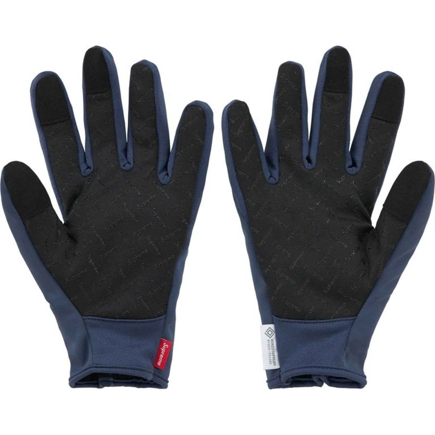 FW24 Supreme Windstopper Zip Handschuhe Navy Größe S