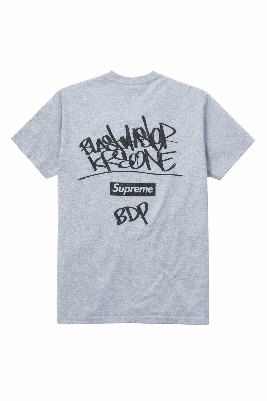 FW14 Supreme KRS-One All Means Tee Heather Grey Size M
