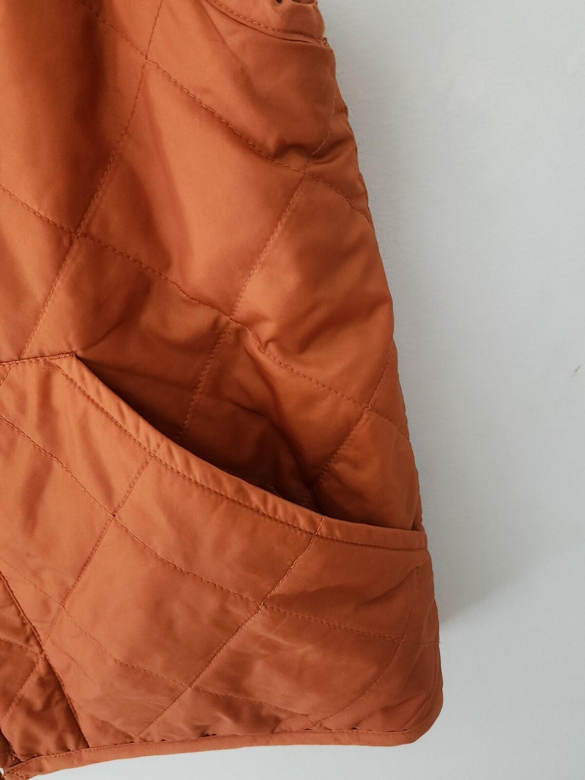 FW17 Supreme reversible shadow plaid vest size M medium orange gilet