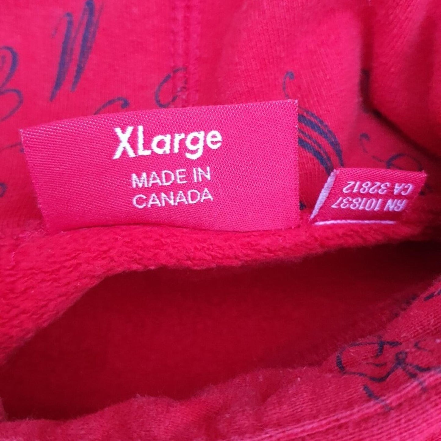 FW15 Supreme Eat Me Hooded Sweatshirt Red Size XL