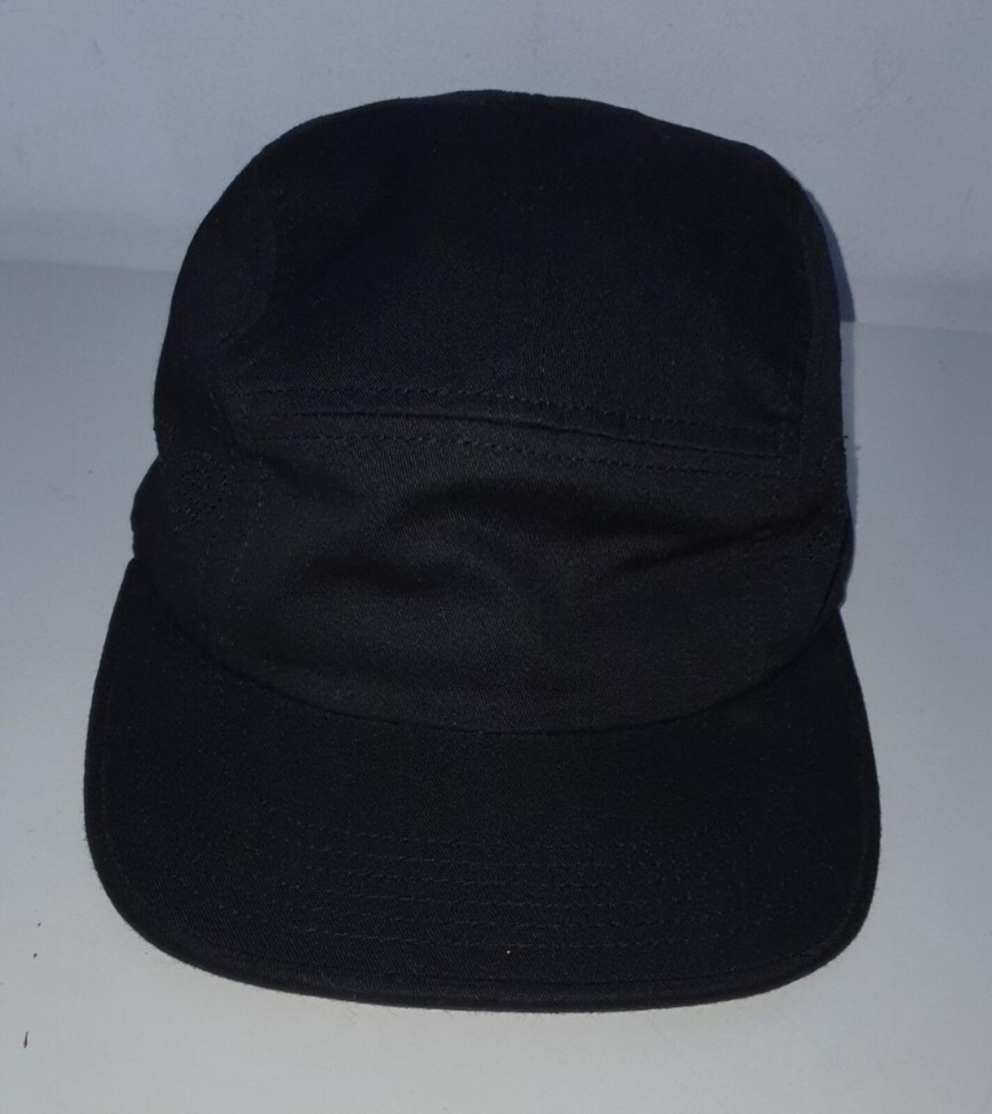 SS16 Supreme Perforated Logo Camp Cap Black