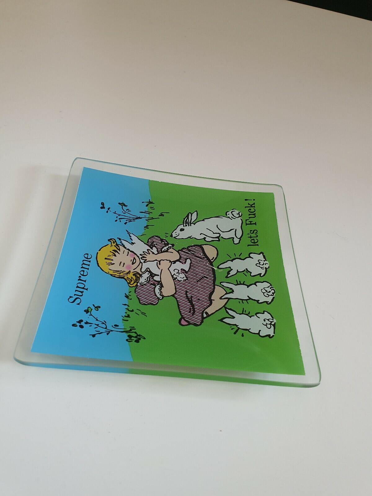 FW16 Supreme Let's F uck ashtray glass tray Accessory