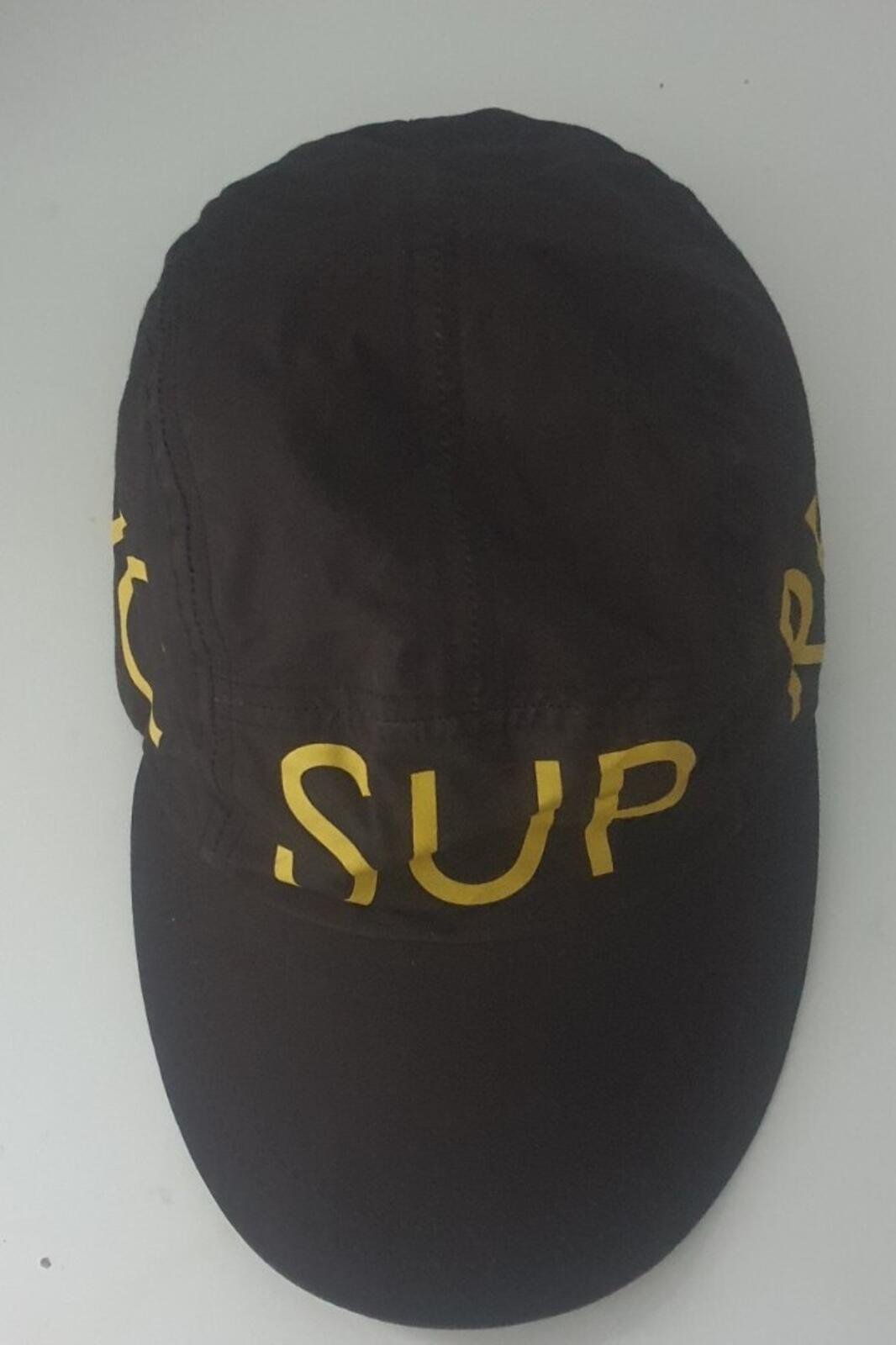 2005 Supreme Sport Cap Waterproof Brown hat vintage Very Rare Waterproof Cotton