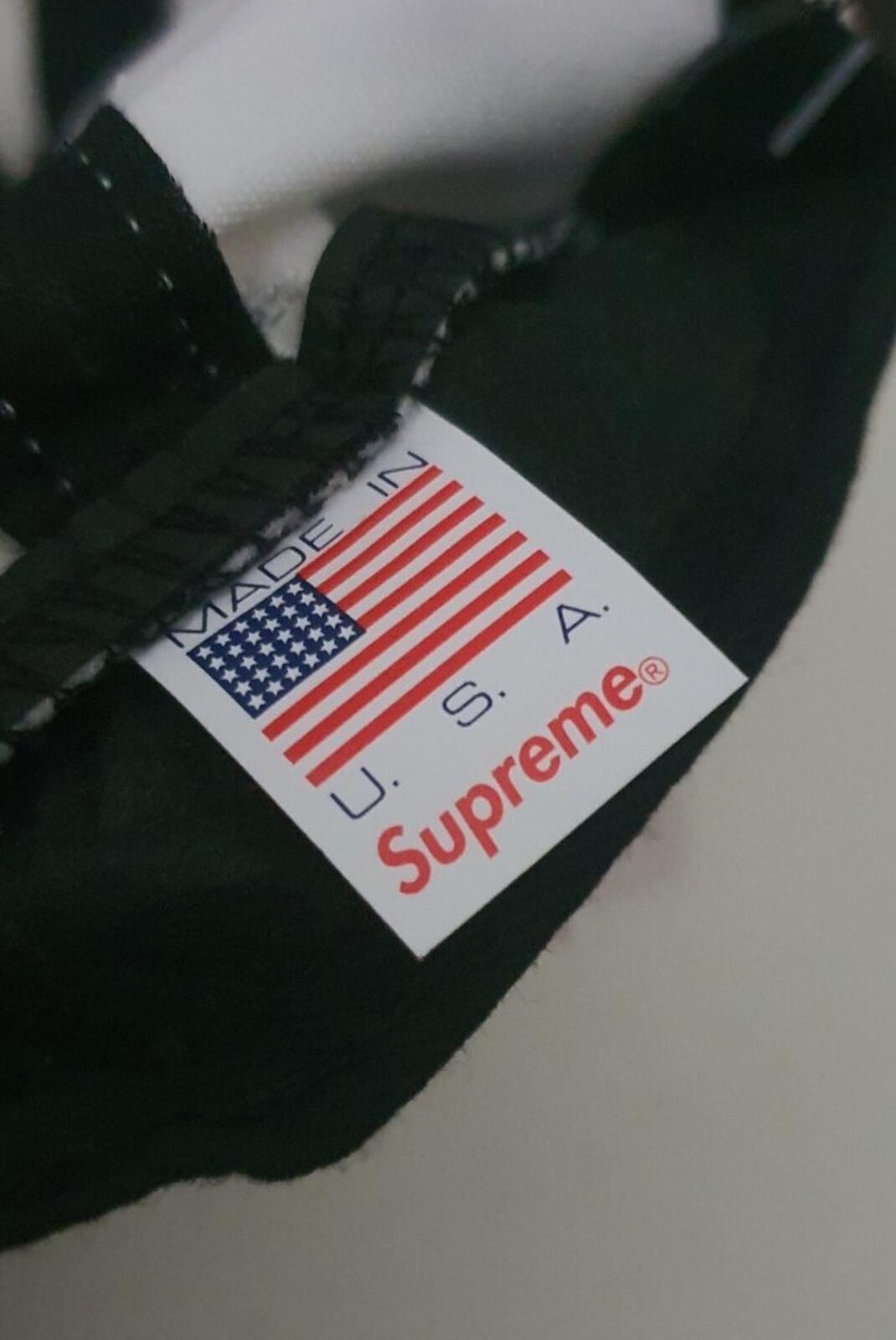 SS16 Supreme S Logo Reflective Logo 6-Panel cap white hat New With Tag