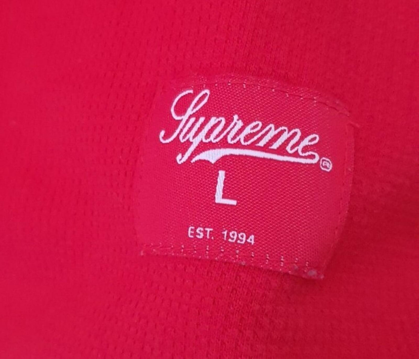 SS11 Supreme Football Top size large red tee t-shirt 85 jersey 2011 vintage Rare