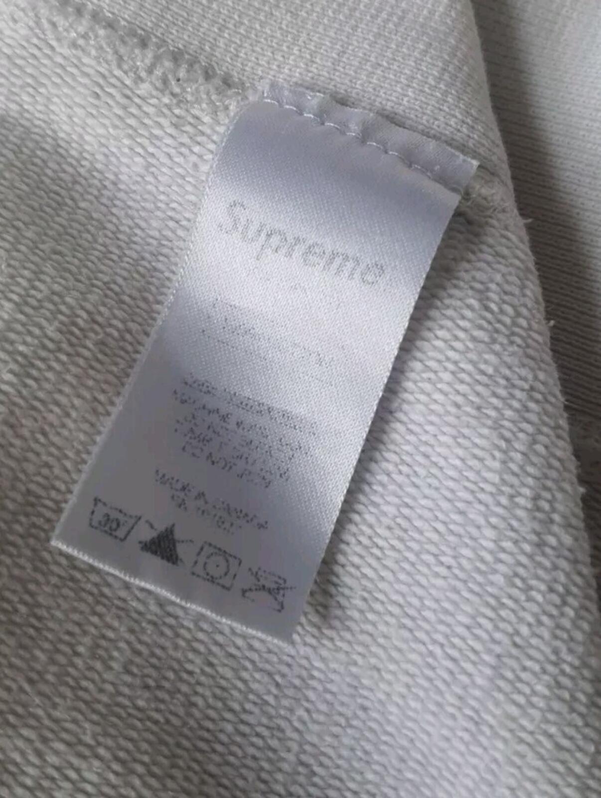 SS14 Supreme Riot Pullover Hooded Sweatshirt M medium White hoodie Neville Brody