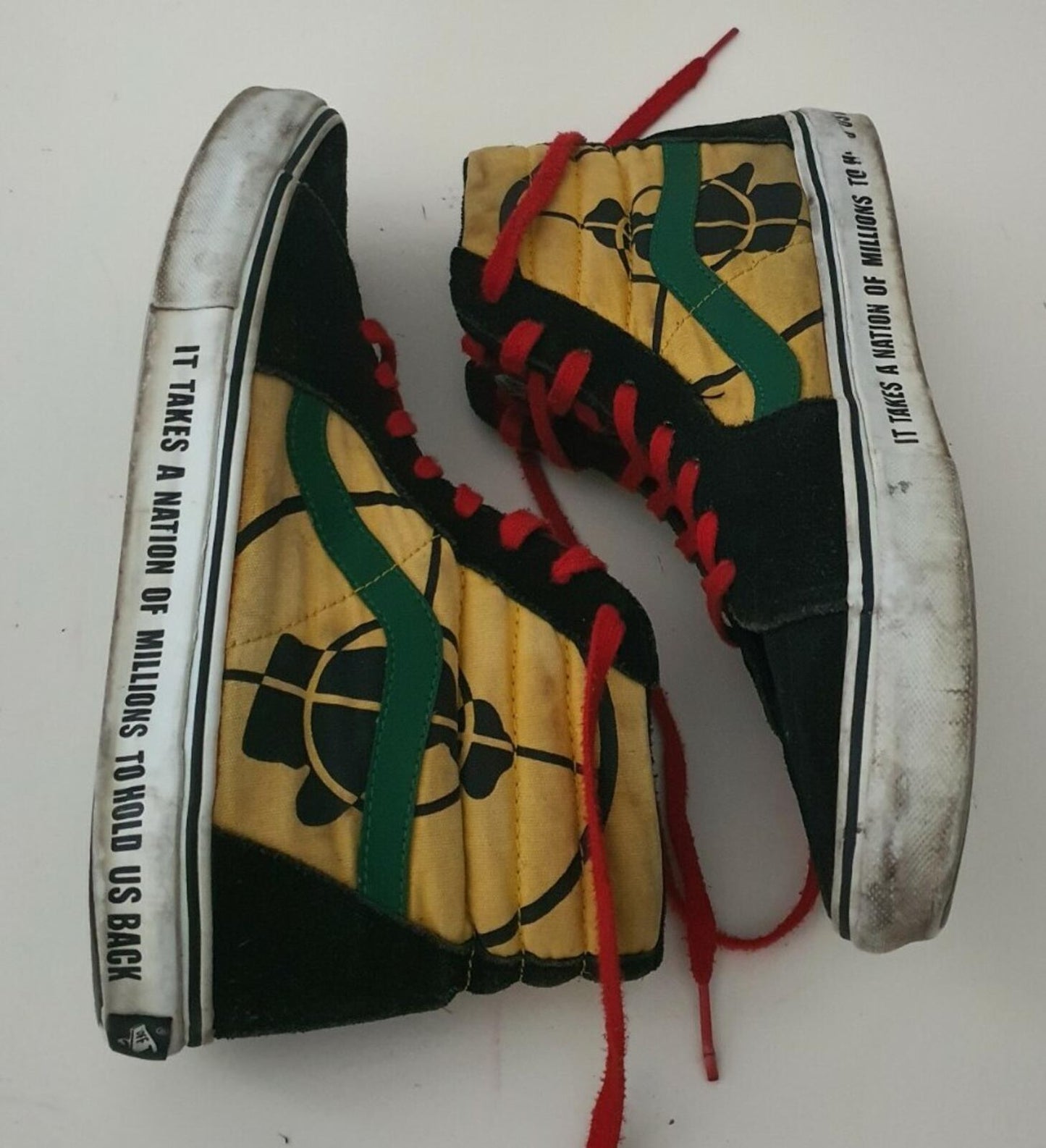 SS06 Supreme Vans Public Enemy Sk8-Hi US Mens US 9 UK 8 EUR 42 2006 vintage