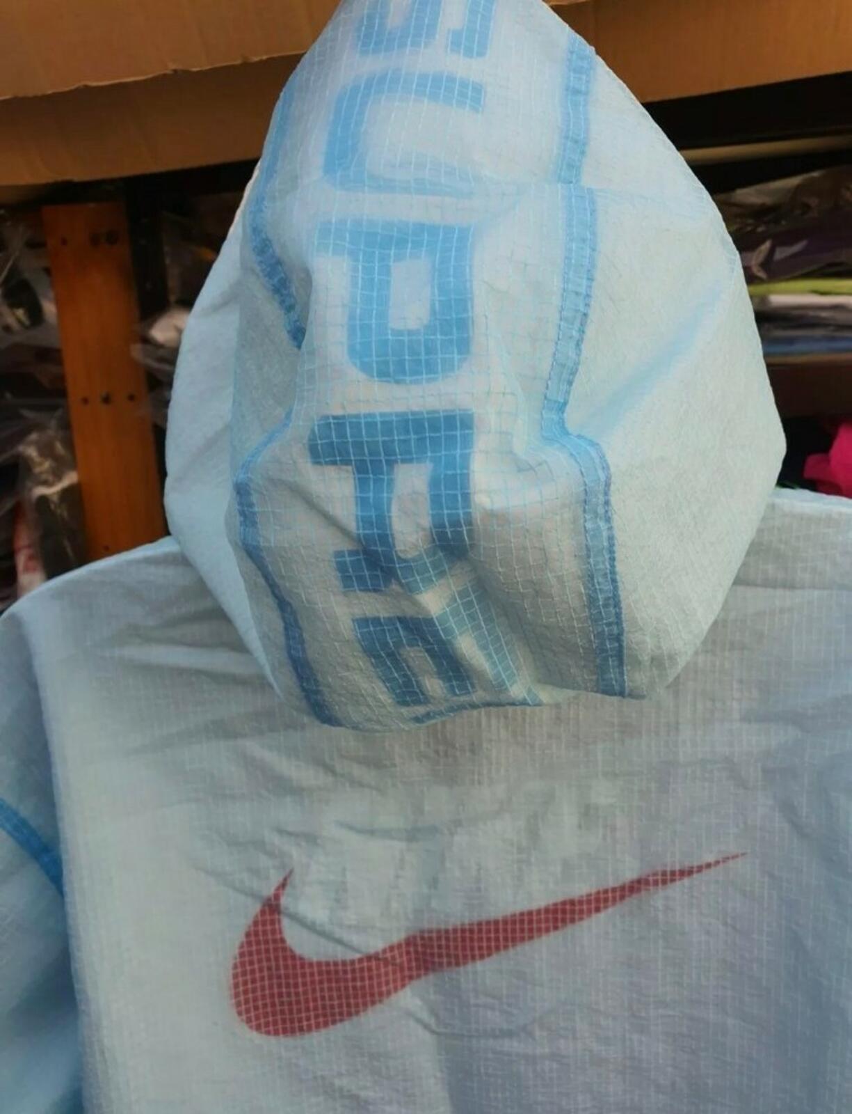 FW20 Supreme x Nike Jewel Reversible Ripstop Anorak Light Blue Size XL
