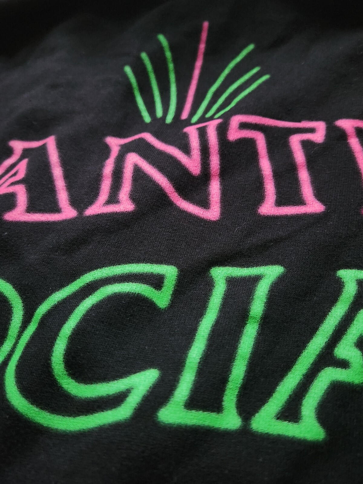 FW19 ANTI SOCIAL SOCIAL CLUB 777 hooded sweatshirt XL hoodie Black ASSC