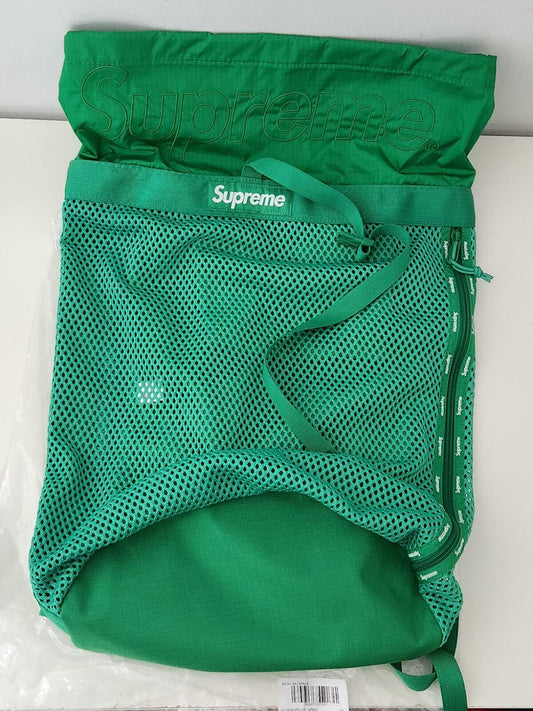 SS23 Supreme mochila de malla verde 21L nueva con etiqueta