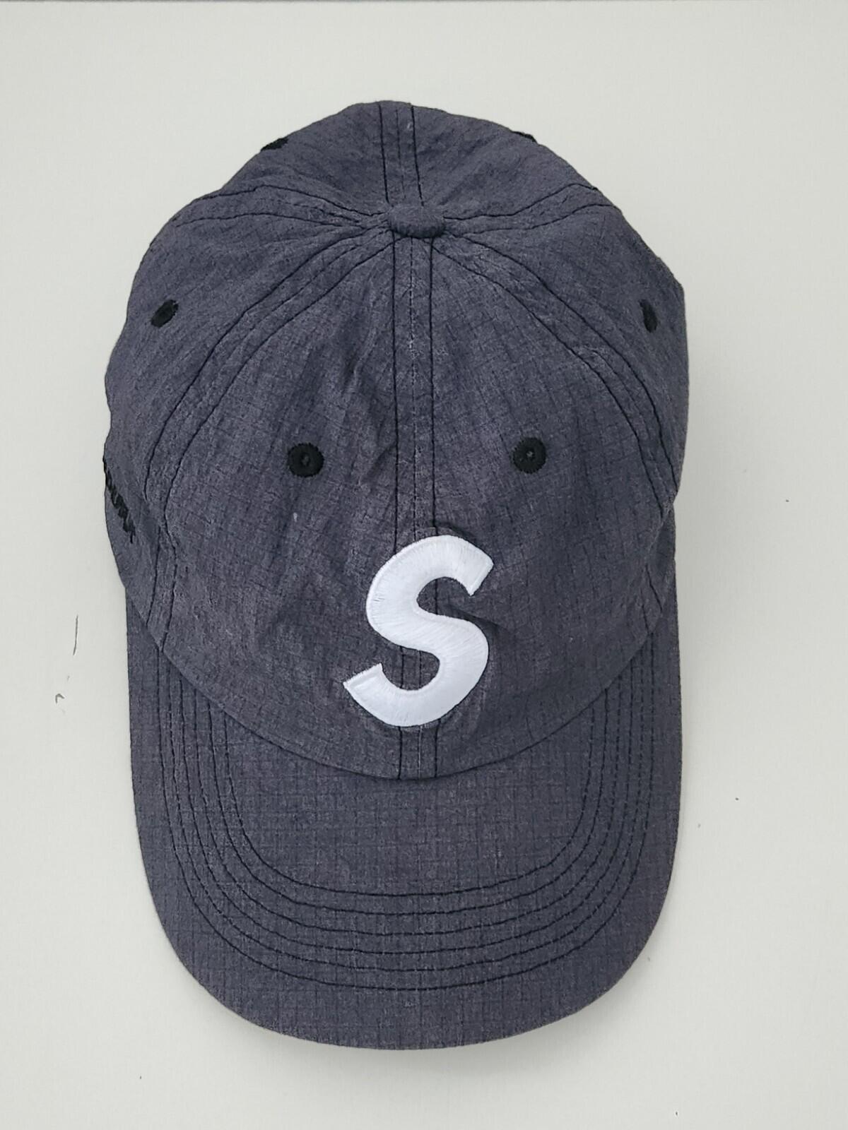 SS23 Supreme Cordura Ripstop S Logo 6-panel Cap Black