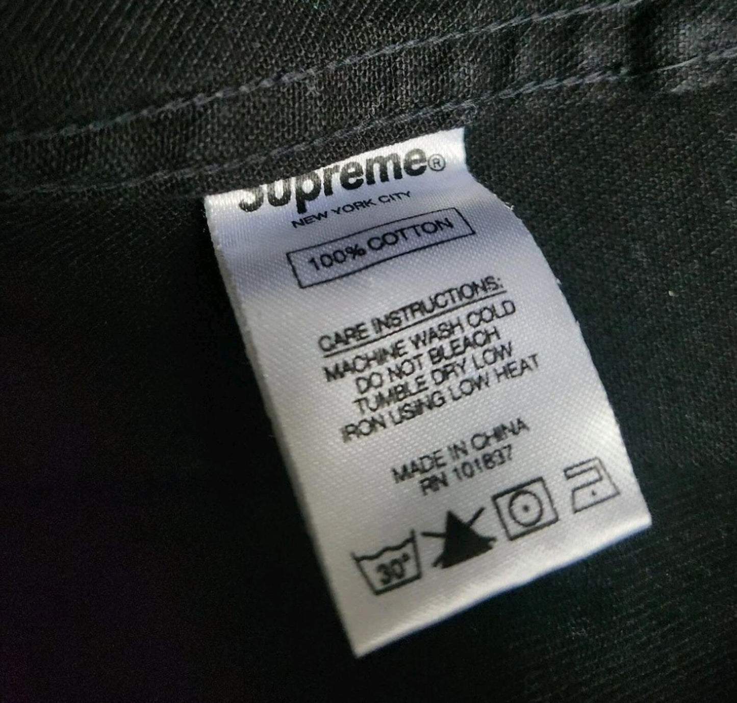 SS17 Supreme Hooded Denim Shirt Black Size XL