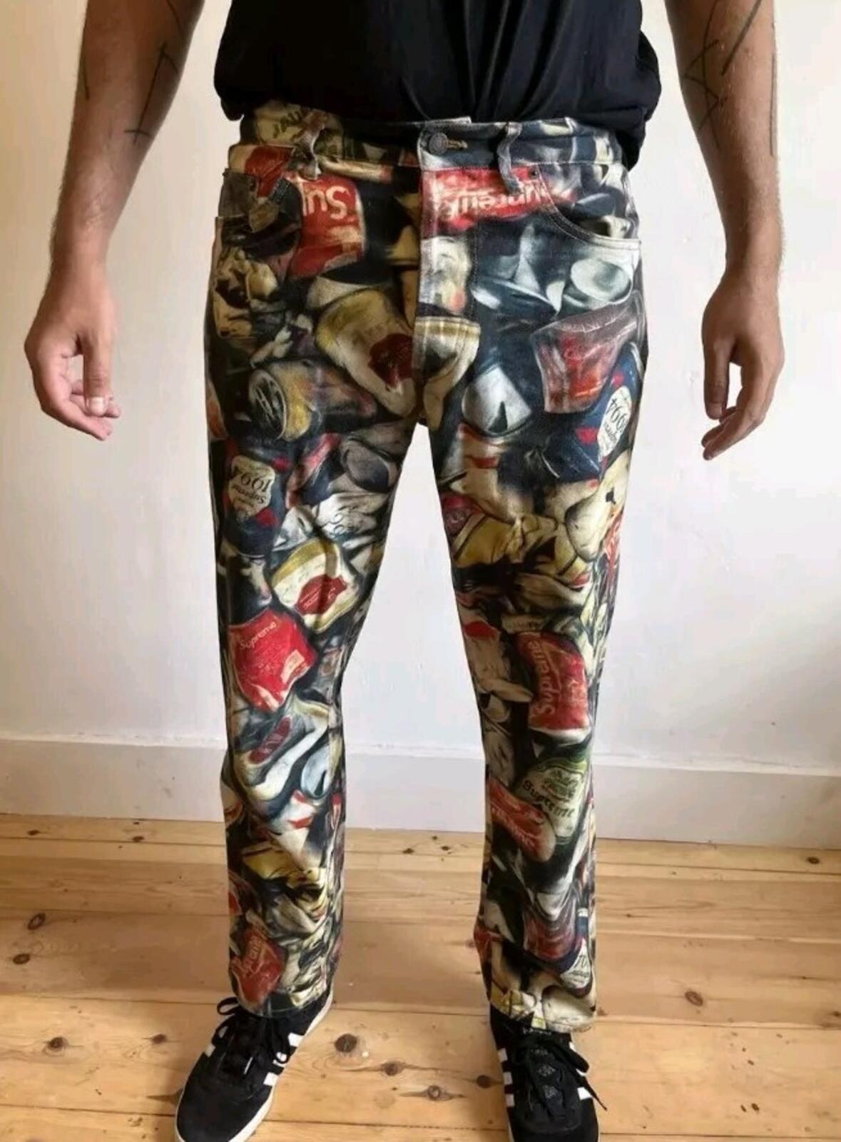 SS21 Supreme Cans regular jeans size 34 W34 L32 Cotton Trousers Pants
