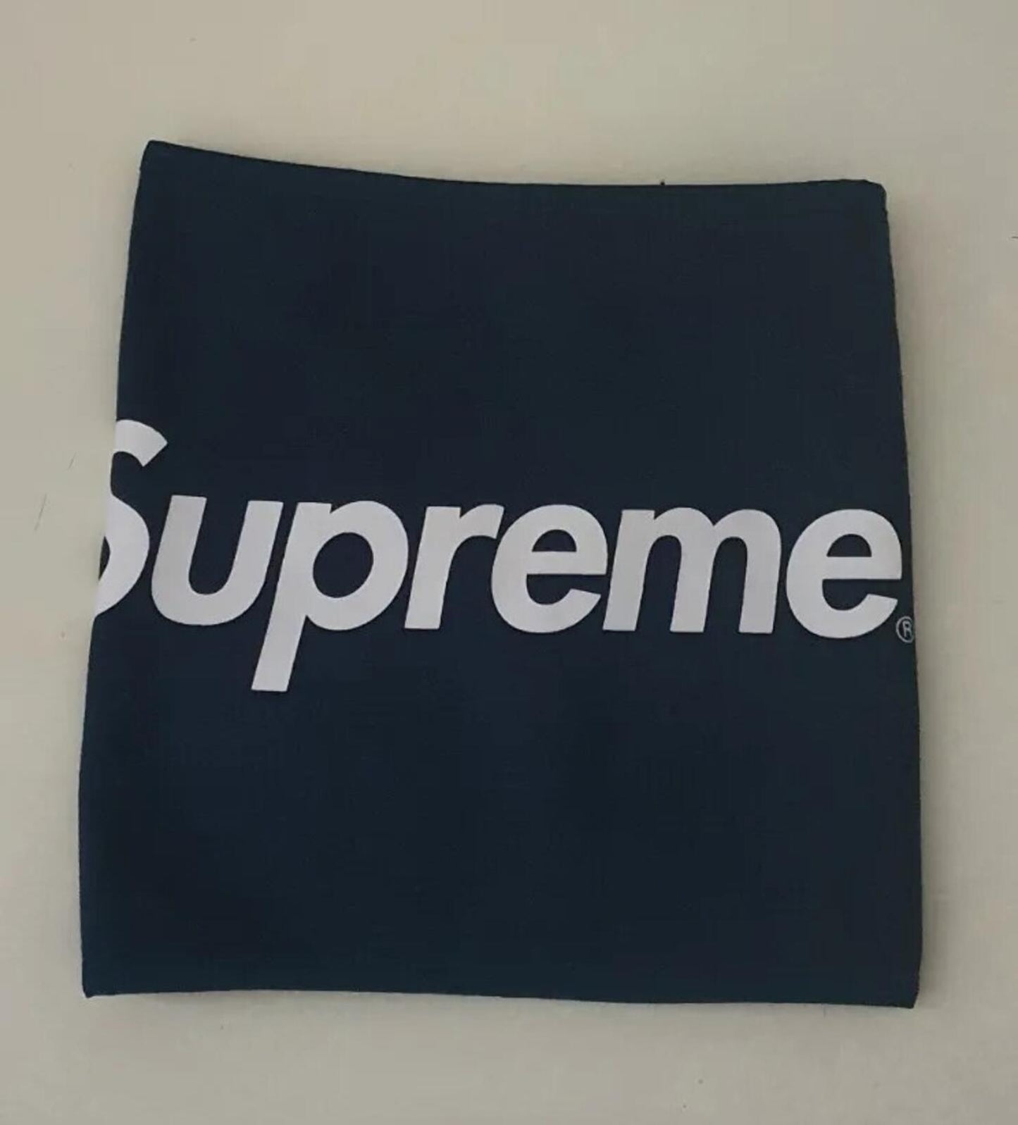 FW15 Supreme fleece neck gaiter navy neck warmer blue Rare