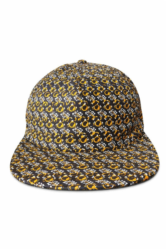Gorra vintage Supreme SS12 Supreme Links de 5 paneles negra amarilla 2012 hecha en EE. UU.