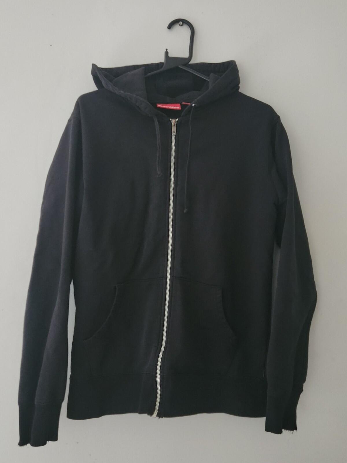 SS14 Supreme Antihero Hooded Zip Up Hooded Sweatshirt black hoodie M medium 2014