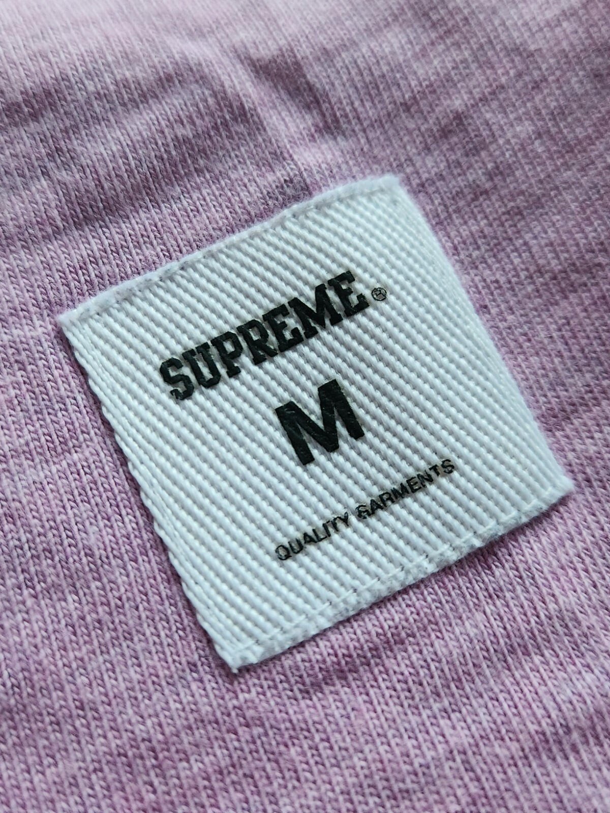 FW17 Supreme Reflective L/S Top Tee Pink Size S