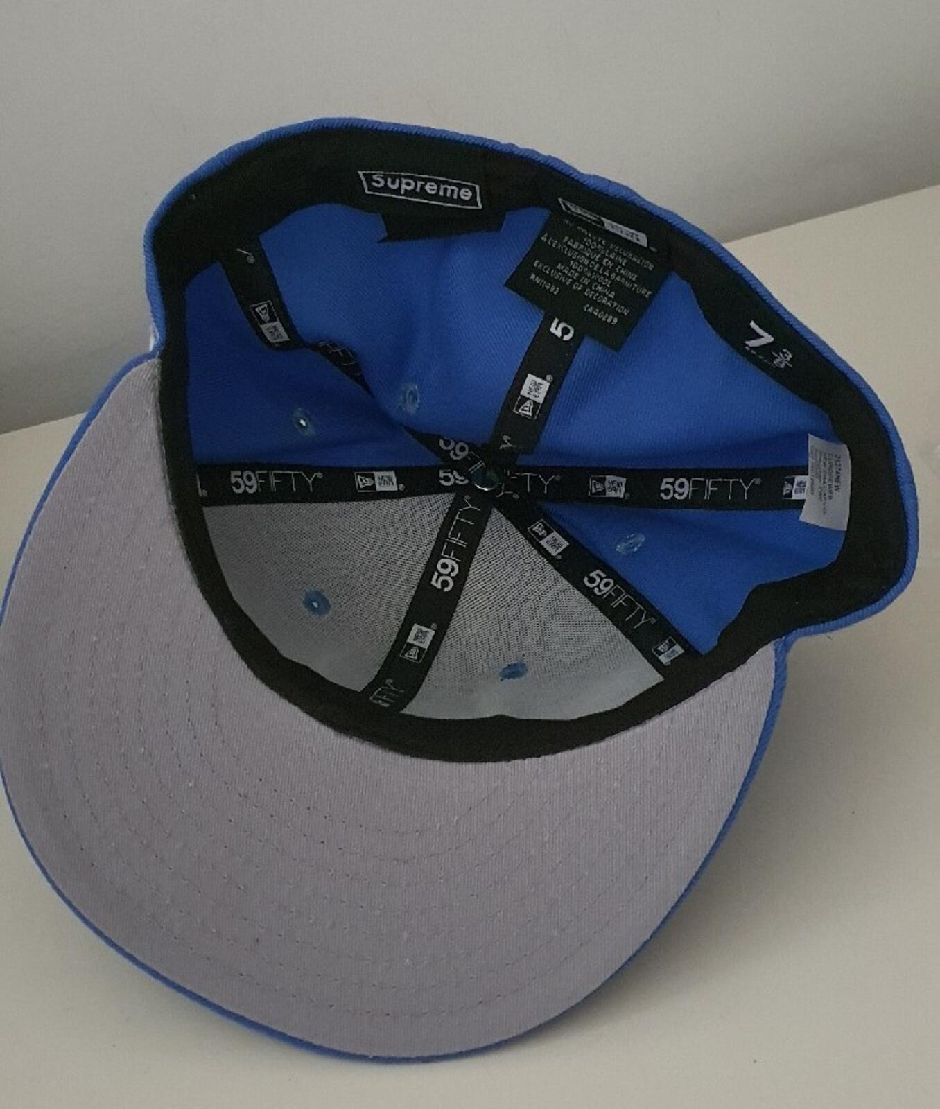 FW20 Supreme S Logo New Era Bright Blue cap hat size 7 3/8
