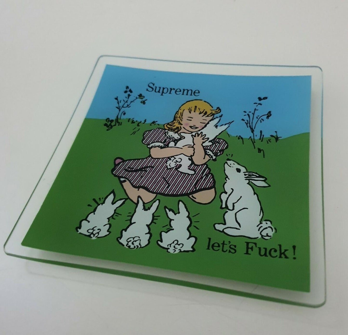 FW16 Supreme Let's F uck ashtray glass tray Accessory