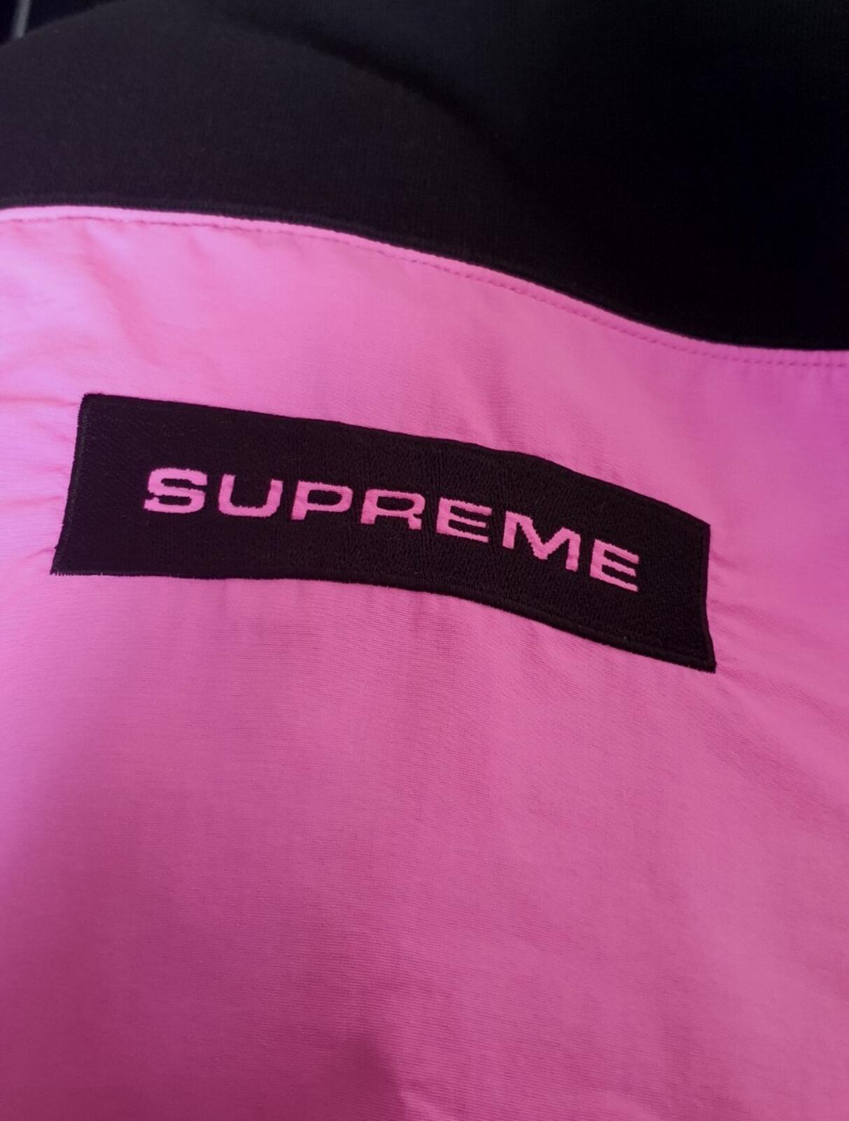 FW17 Supreme Polo Crewneck size XL black / pink sweatshirt Jumper