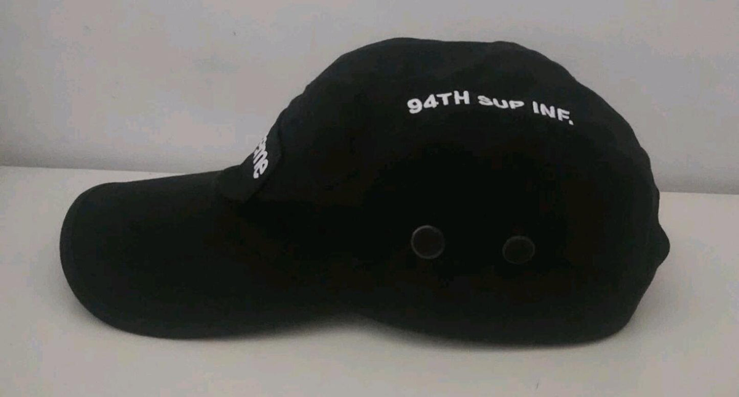 FW21 Supreme Military Camp Cap Black Box Logo Hat