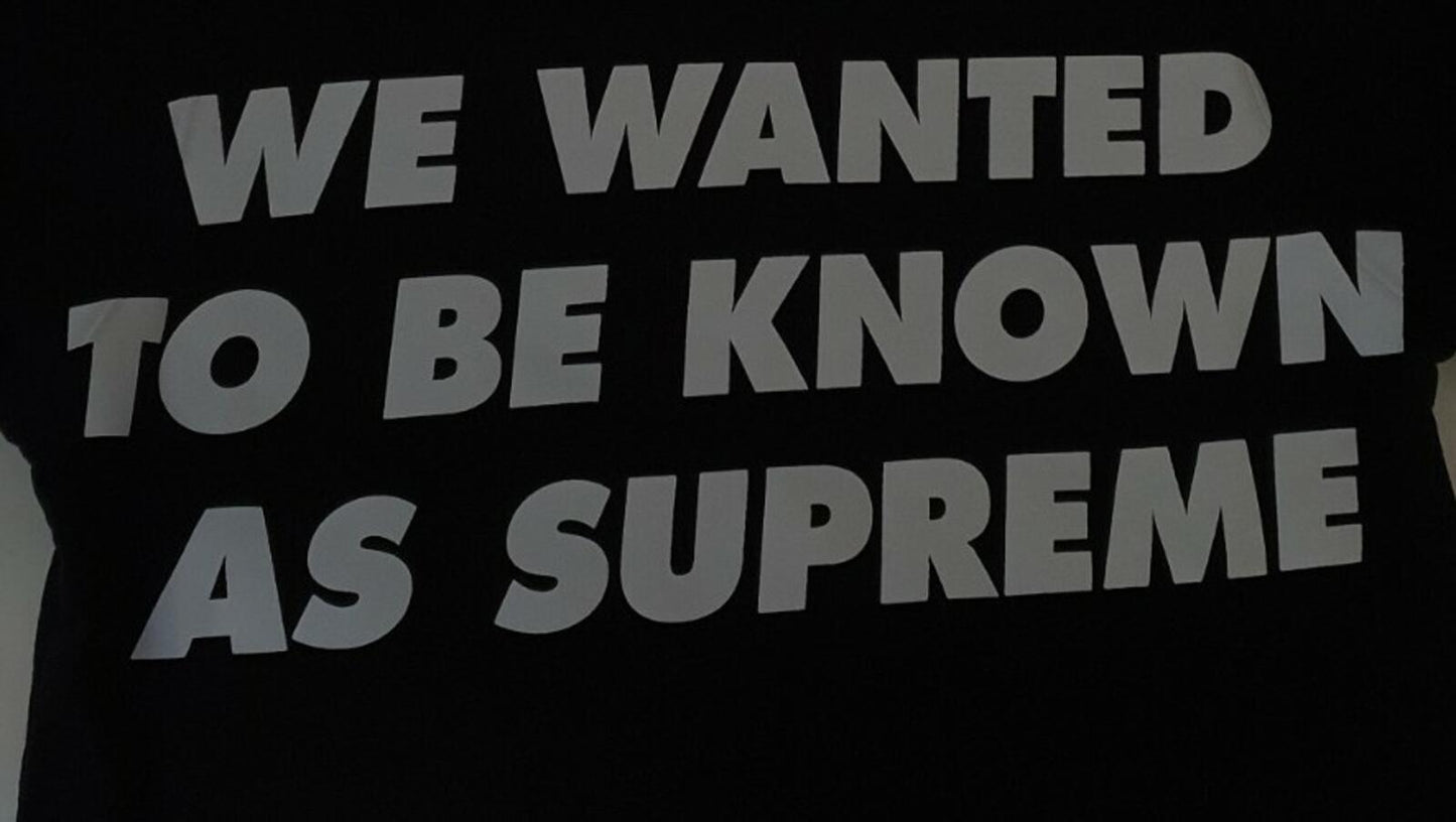 SS20 Supreme  Known As black hooded sweatshirt size M medium hoodie